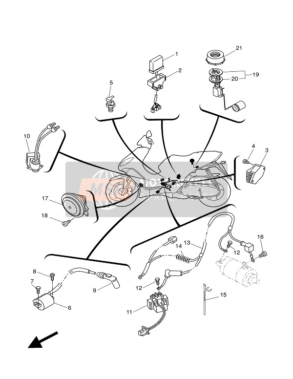 5DSH55460000, Bande Isolante, Yamaha, 0